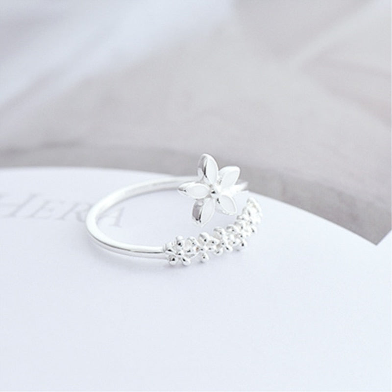 Flower 925 Sterling Silver Ring