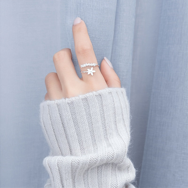 Flower 925 Sterling Silver Ring