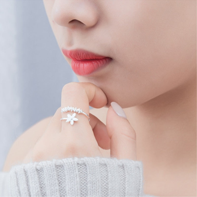 Flower 925 Sterling Silver Ring
