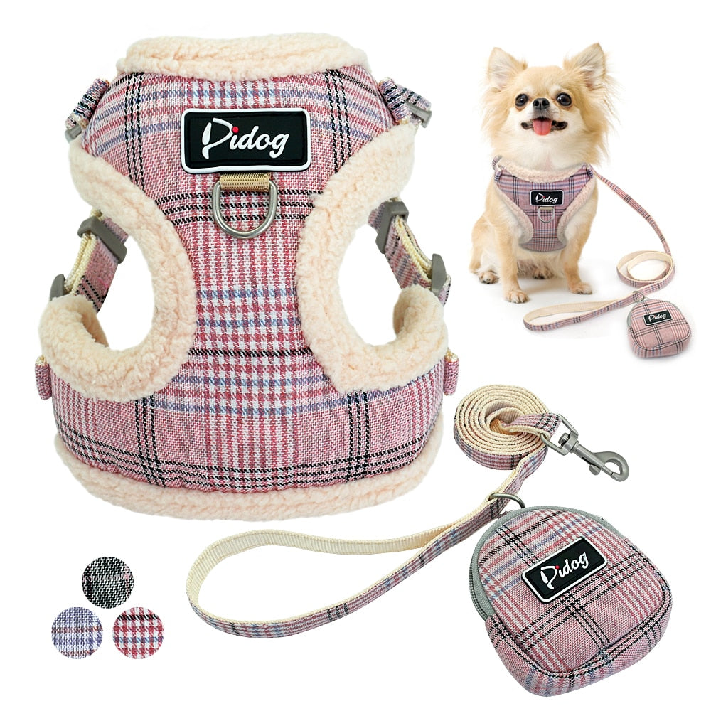 No Pull Adjustable Dog Harnesses Vest Leash Set