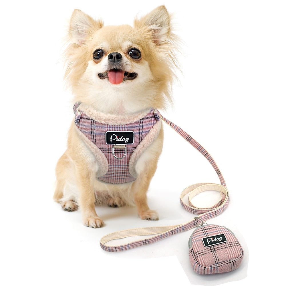 No Pull Adjustable Dog Harnesses Vest Leash Set