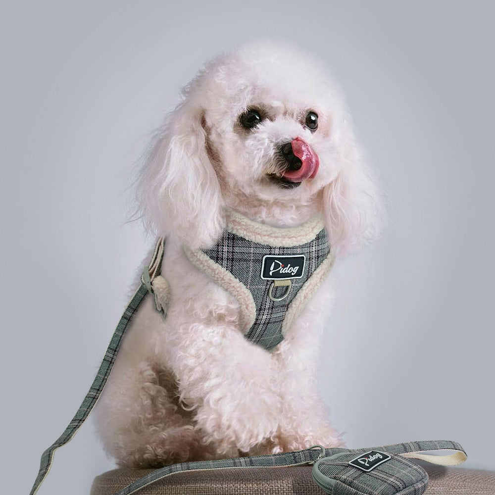 No Pull Adjustable Dog Harnesses Vest Leash Set