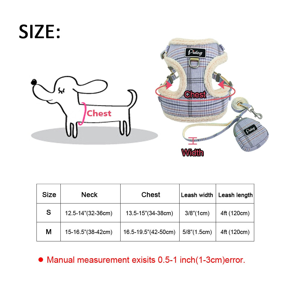 No Pull Adjustable Dog Harnesses Vest Leash Set