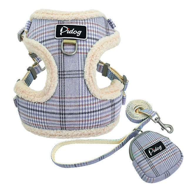 No Pull Adjustable Dog Harnesses Vest Leash Set