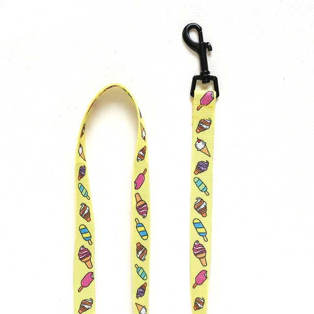 Tropical Vest Harness Leash Set for Small Medium Dogs