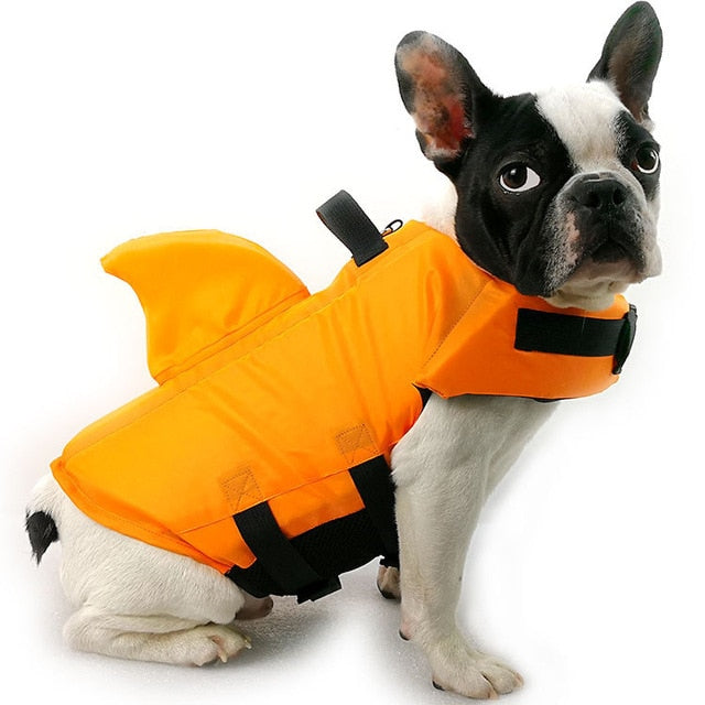 Dog Life Vest Summer Shark Swimming Jacket