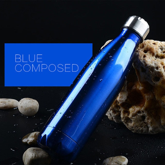 Insulated Vacuum Water Bottle Stainless Steel