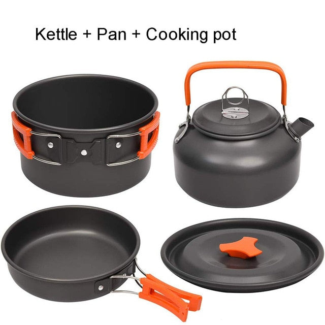 Camping Hiking Cookware Outdoor Kit