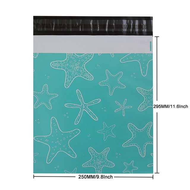 10pc Printed Poly Mailer Packaging Envelope Mailing Bags