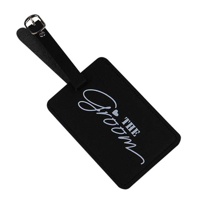 Bride Groom Travel Luggage Passport Cover