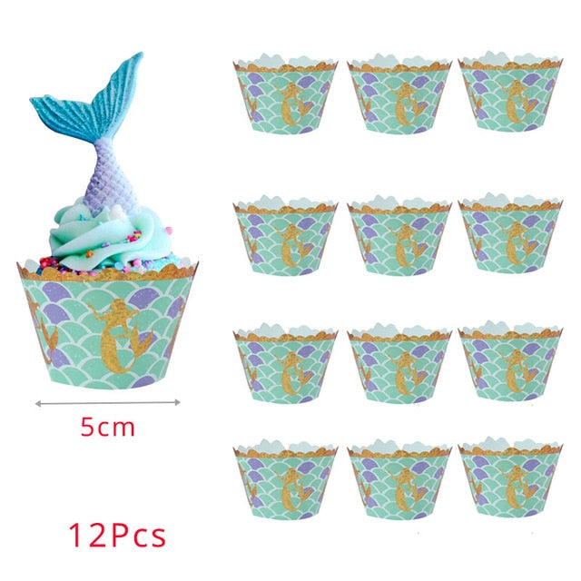 Little Mermaid Party Decor Birthday Supplies