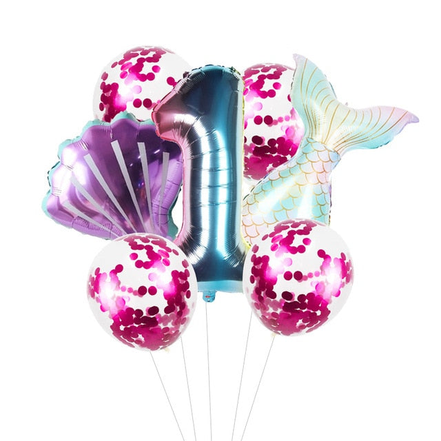 Little Mermaid Party Decor Birthday Supplies