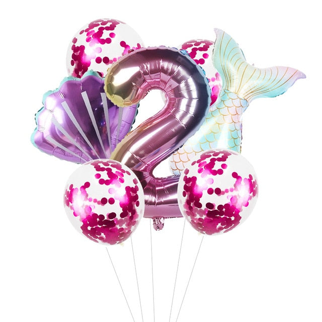 Little Mermaid Party Decor Birthday Supplies