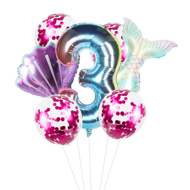 Little Mermaid Party Decor Birthday Supplies