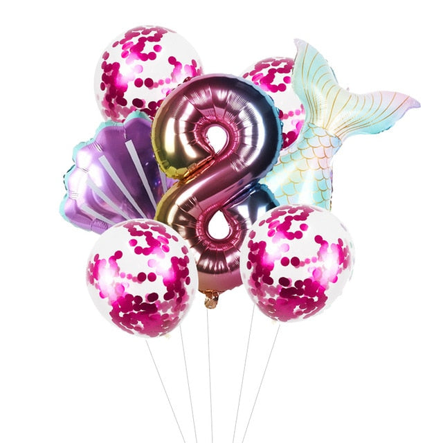 Little Mermaid Party Decor Birthday Supplies