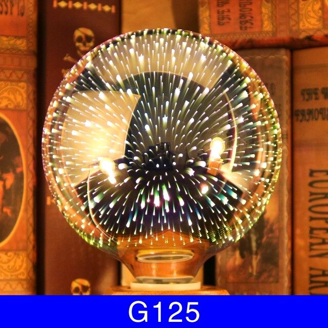 3D LED Light Bulb Fireworks Holiday Decor