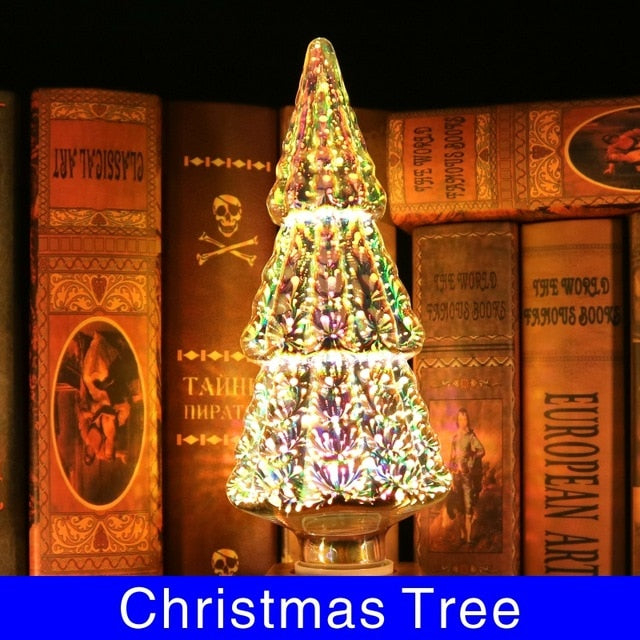 3D LED Light Bulb Fireworks Holiday Decor