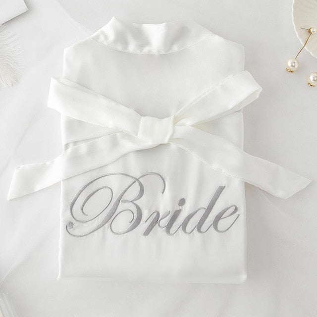 Bride Bridesmaid Kimono Bathrobe