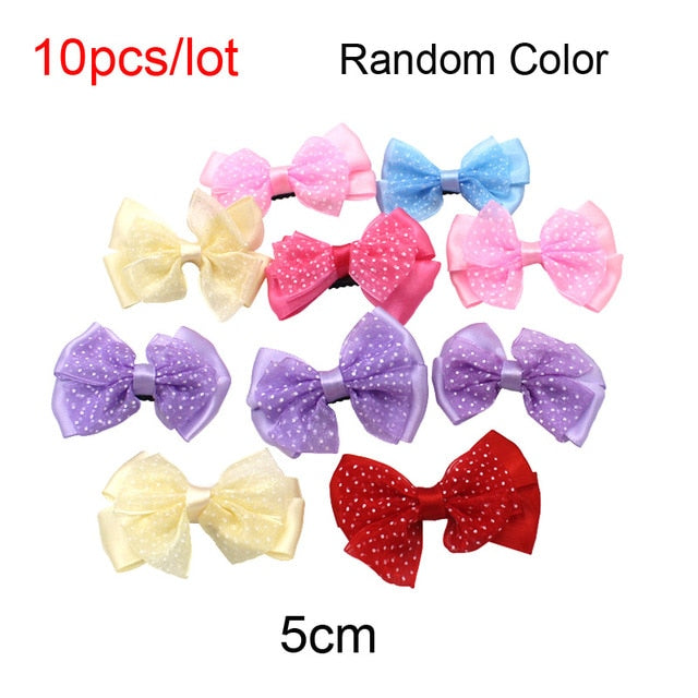 10pcs Bone Heart Star Dog Hairpin Clips