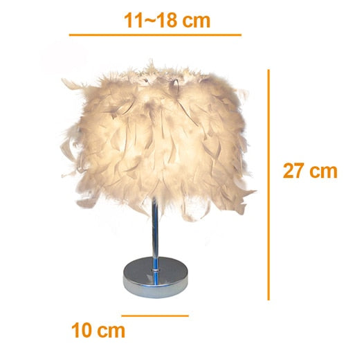 Featherly Ostrich Lamp Decor