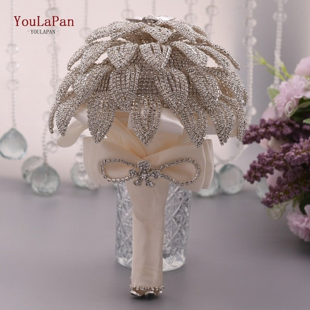 Crystals Diamond Flower Bridal Bouquet