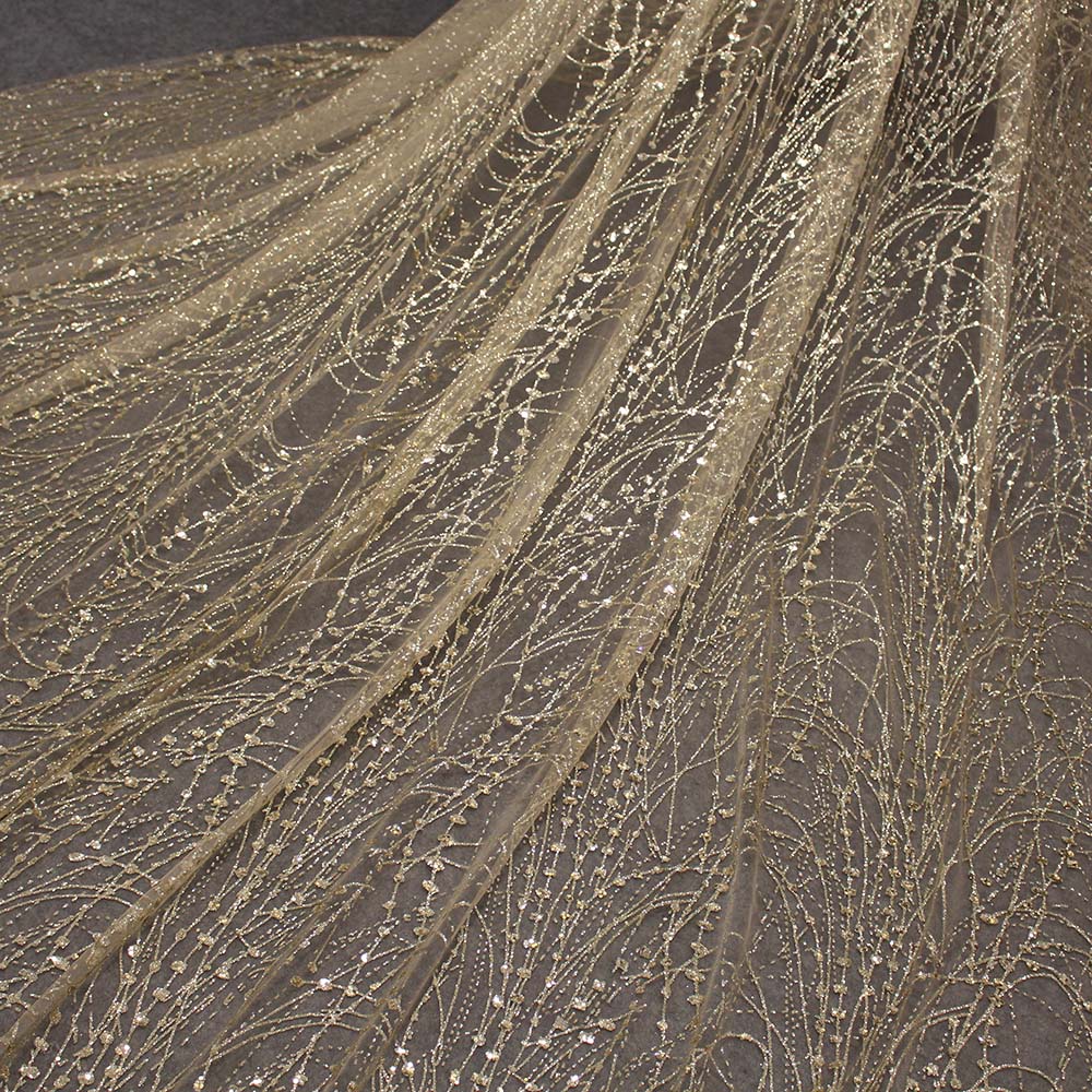 Luxury Sparkling Champagne Wedding Veil 3M Long