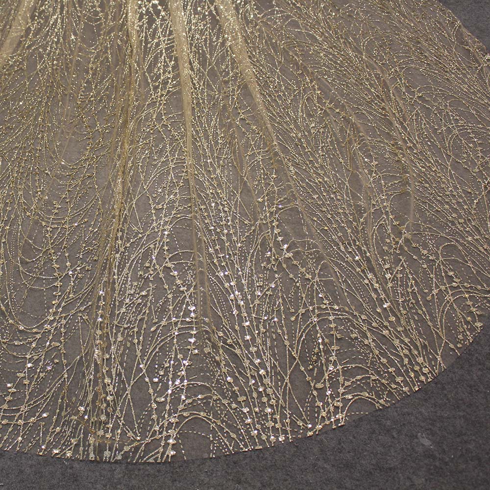 Luxury Sparkling Champagne Wedding Veil 3M Long