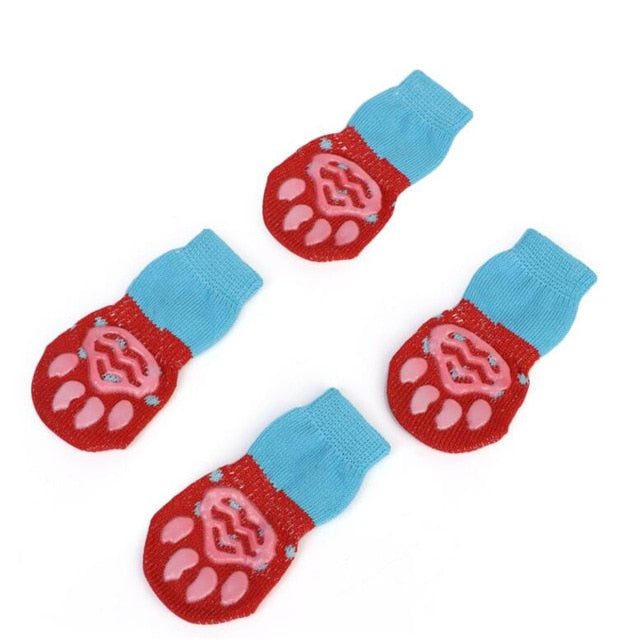 4pcs Non-Slip Indoor Socks Boots