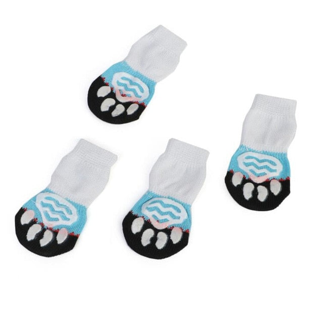 4pcs Non-Slip Indoor Socks Boots