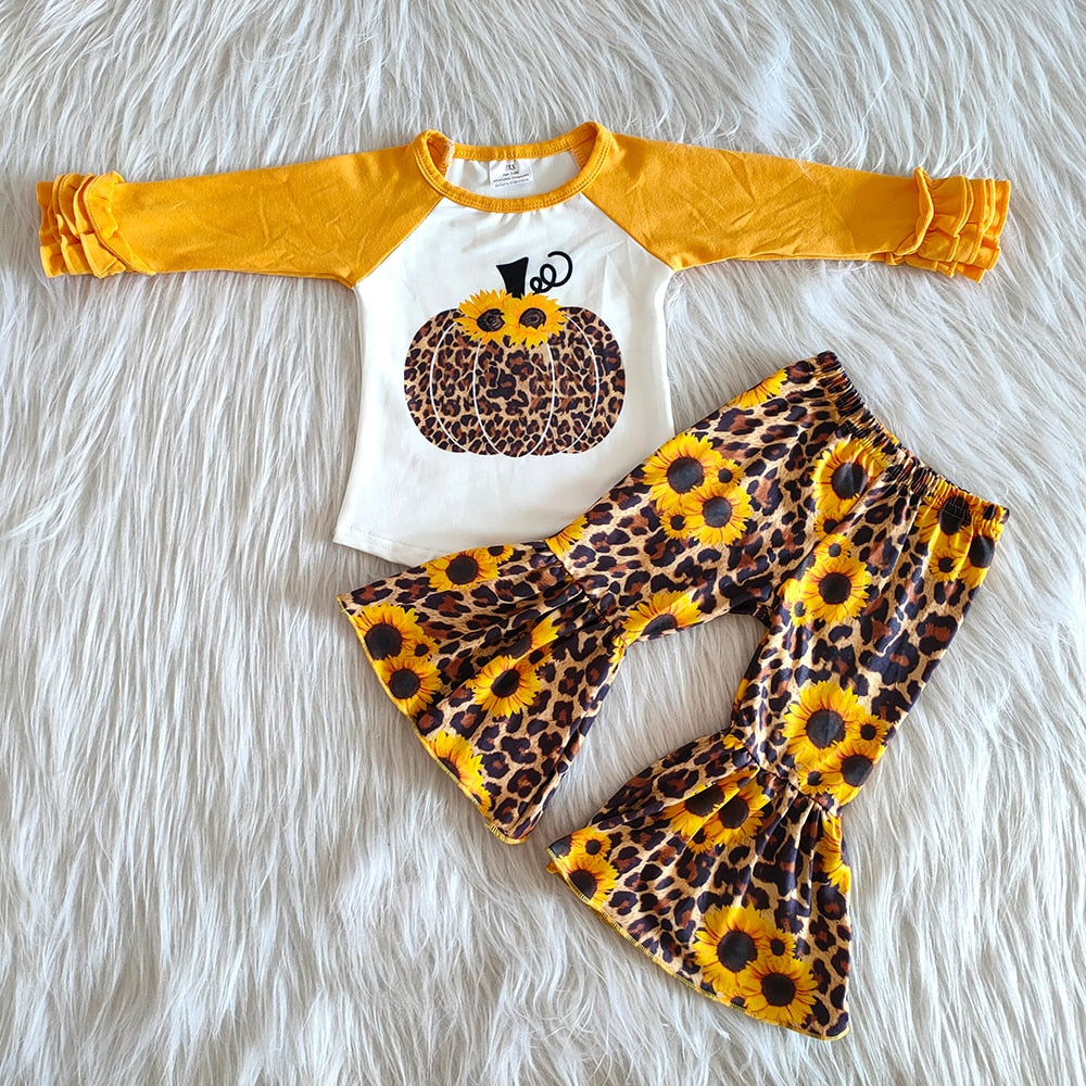 Pumpkin Sunflower Leopard Fall Set