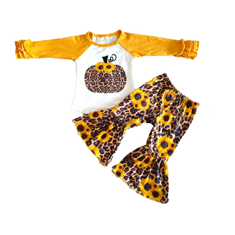 Pumpkin Sunflower Leopard Fall Set