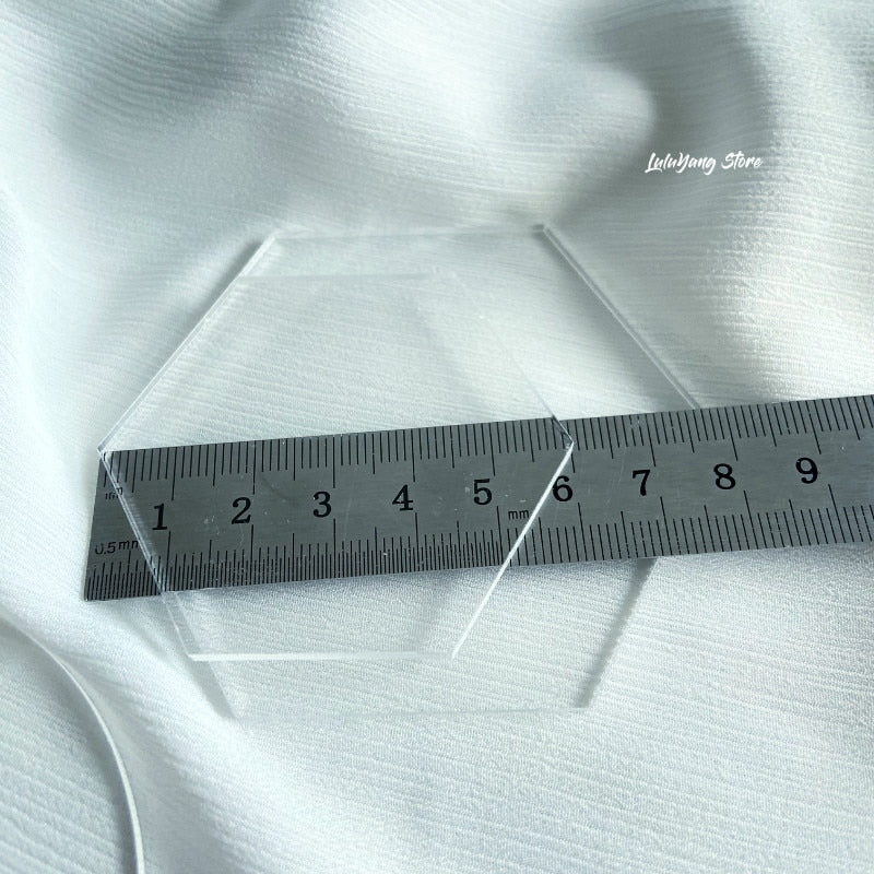 20pc Clear Acrylic Hexagon Place Cards
