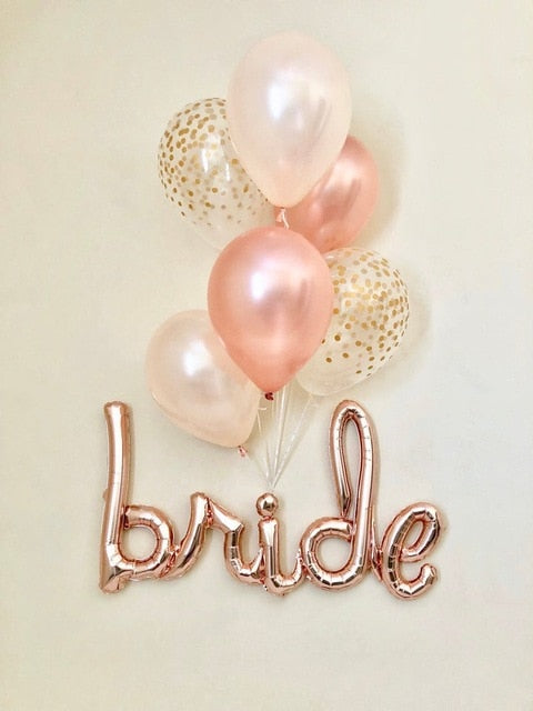 18inch White Gold Glitter Mr & Mrs LOVE Foil Balloons