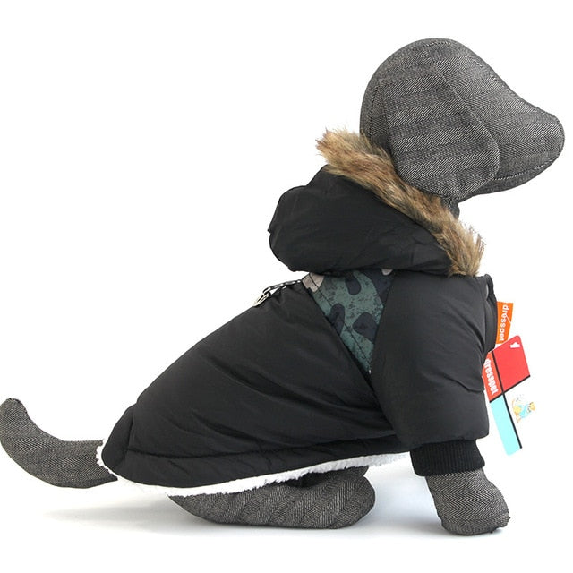 Warm Winter Waterproof Jacket For Small Pet Dog