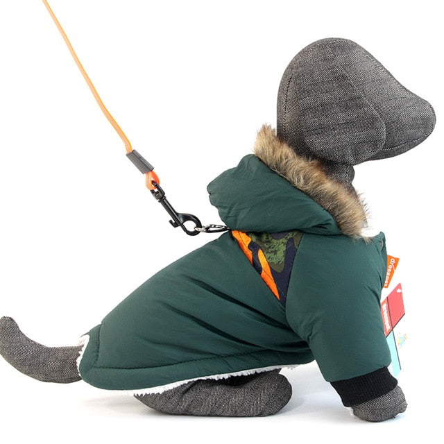 Warm Winter Waterproof Jacket For Small Pet Dog