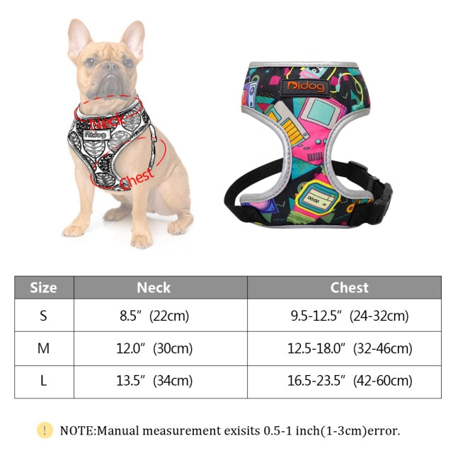 Dog Fruit Reflective Vest Harness