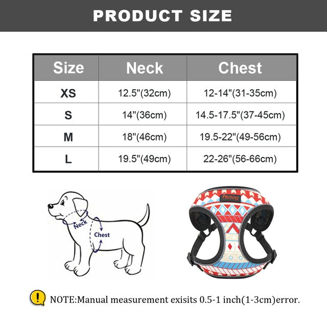 Dog Fruit Reflective Vest Harness