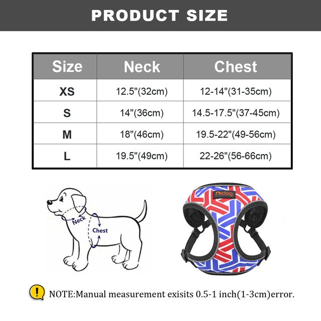 Dog Fruit Reflective Vest Harness
