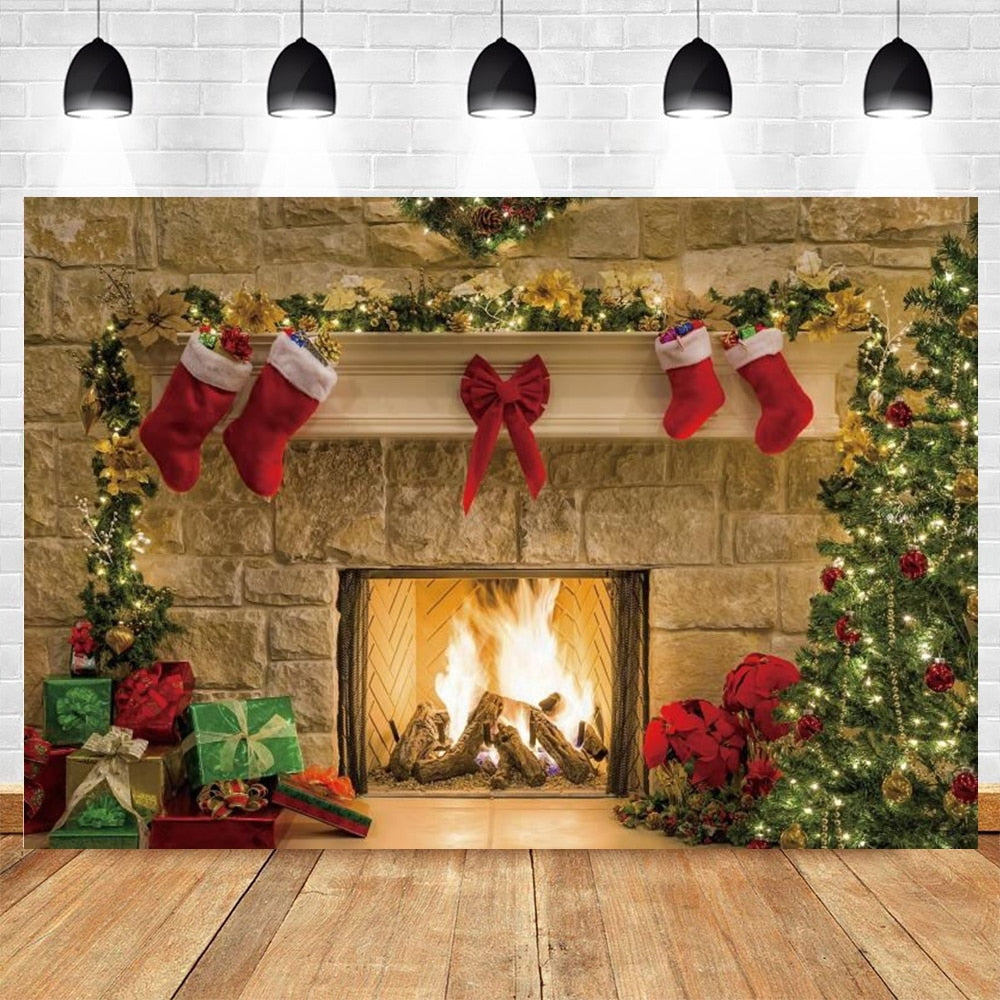 Christmas Backdrop Winter Photography Background