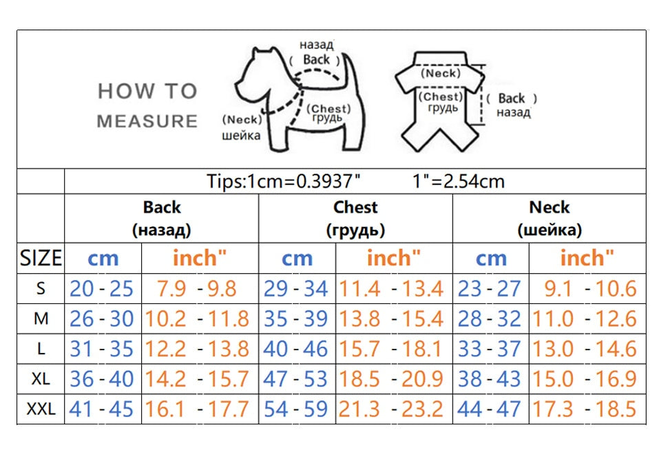 Warm Winter Waterproof Jacket For Small Pet Dog