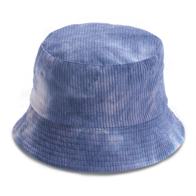 Reversible Corduroy Tie Dye Bucket Hat