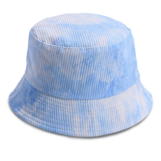 Reversible Corduroy Tie Dye Bucket Hat