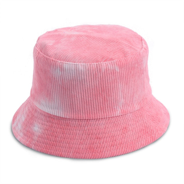 Reversible Corduroy Tie Dye Bucket Hat