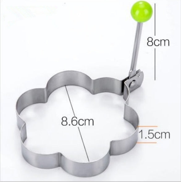 1Pc Stainless Steel Heart Star Mold For Pancake and Eggs