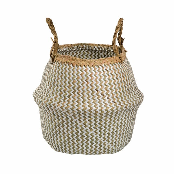 Handmade Rattan Woven Flower Basket Decor