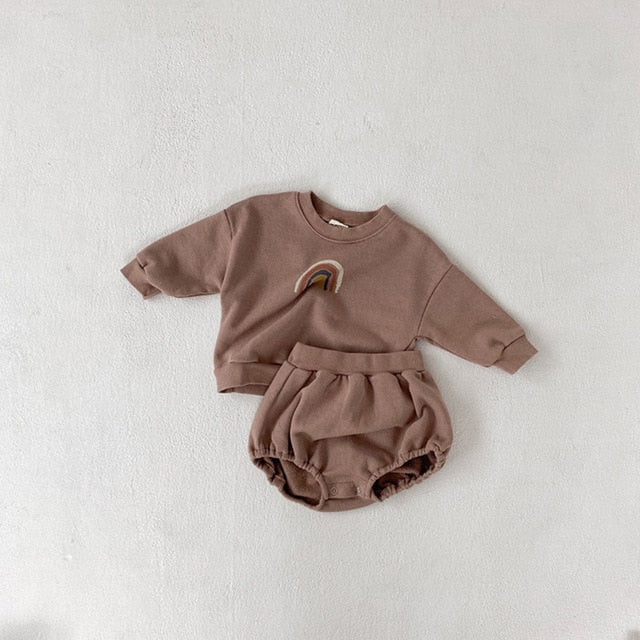 Autumn Rainbow Baby Long Sleeve Set