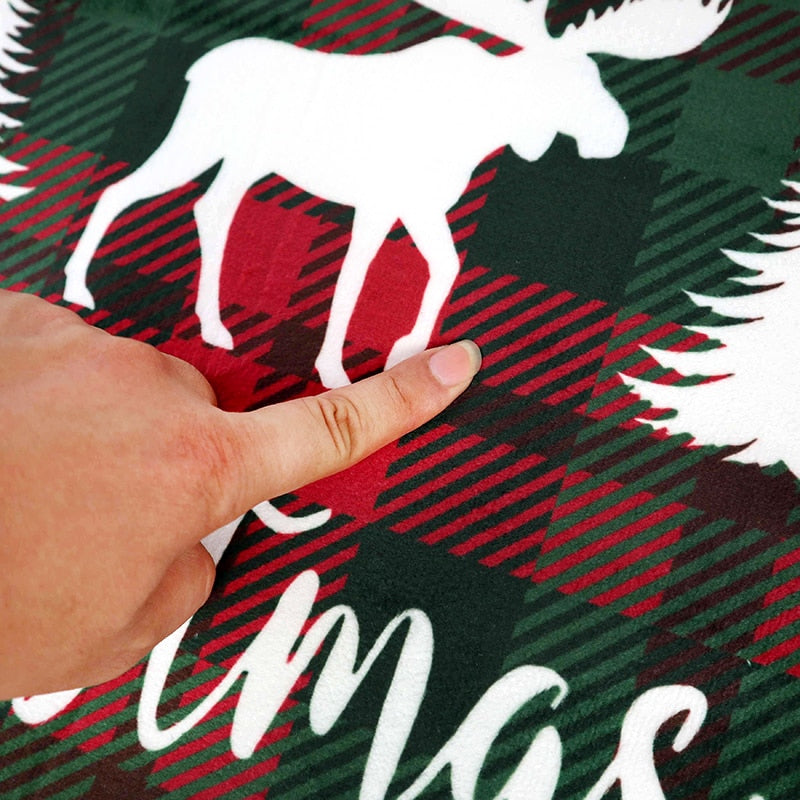 Merry Christmas Bath Mat Flannel Decorations