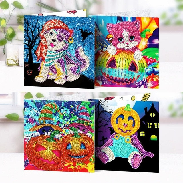 5D DIY Diamond Mosaic Greeting Cards Painting Kit