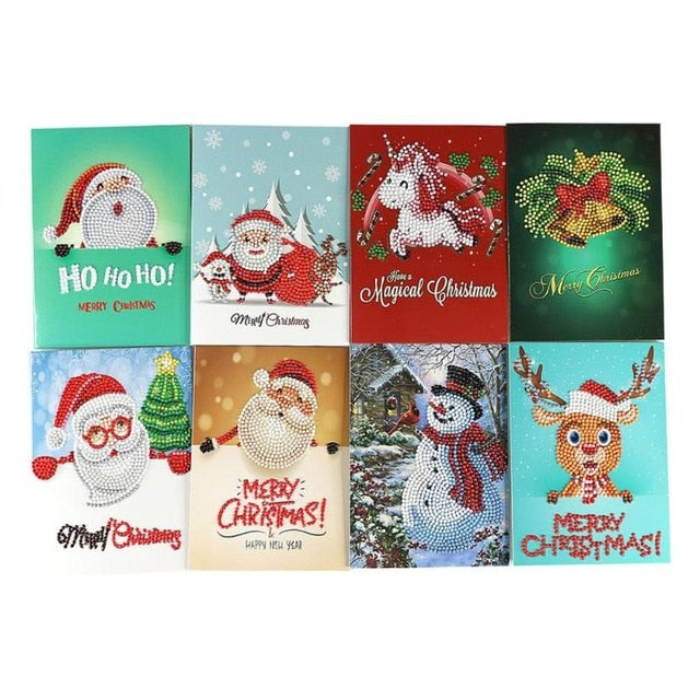 5D DIY Diamond Mosaic Greeting Cards Painting Kit