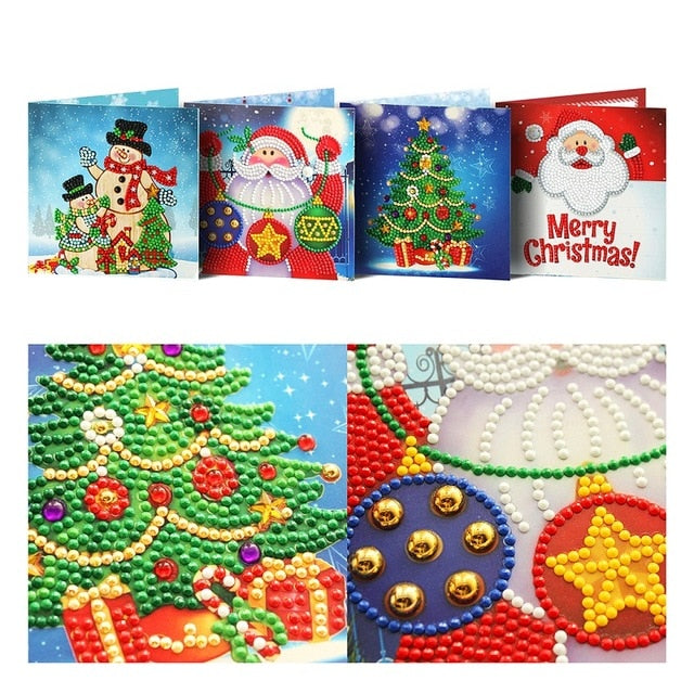 5D DIY Diamond Mosaic Greeting Cards Painting Kit